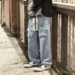 Men Denim Jeans | Streetwear Oversized Baggy Pants | Loose Straight Style Pants - Image 7